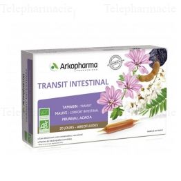 ARKOPHARMA Arkofluides Transit Intestinal 20 ampoules de 15ml